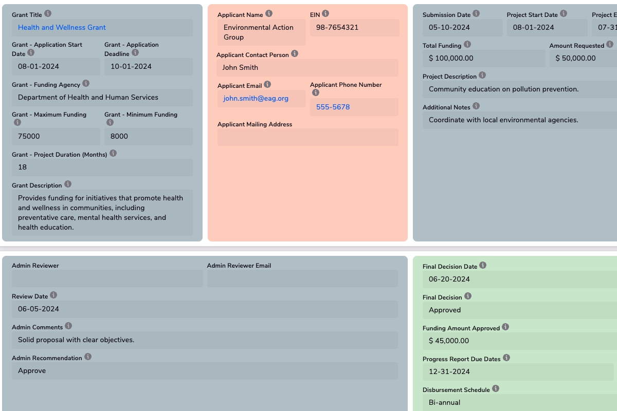 Grant Application Portal