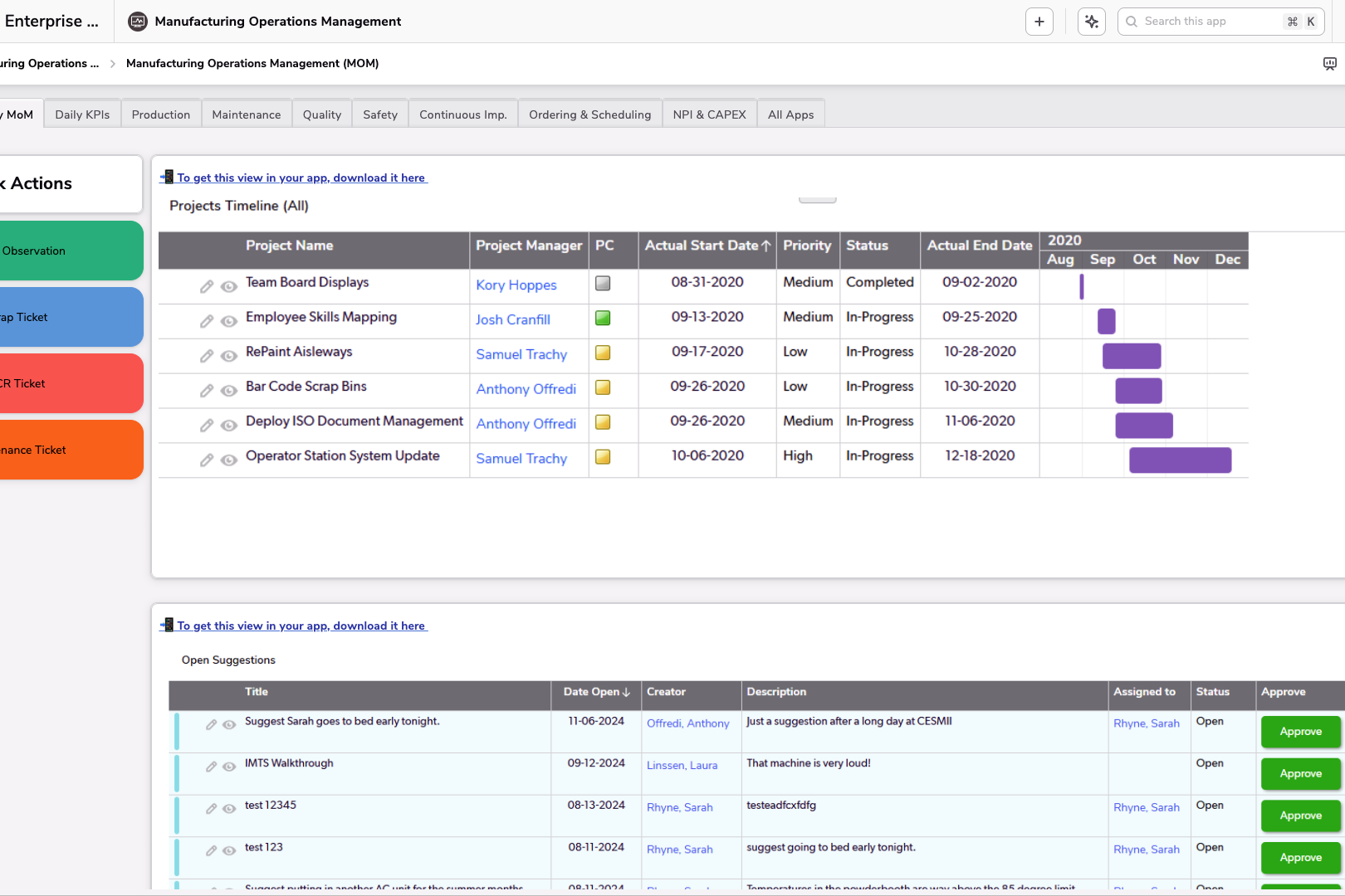 Manufacturing Operations Management